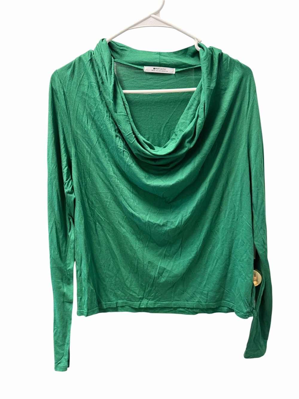 LAmade Green Cowl Neck Top NWOT Size Small
